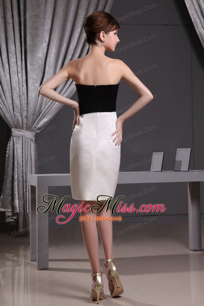 wholesale column beading and knee-length taffeta for prom dress