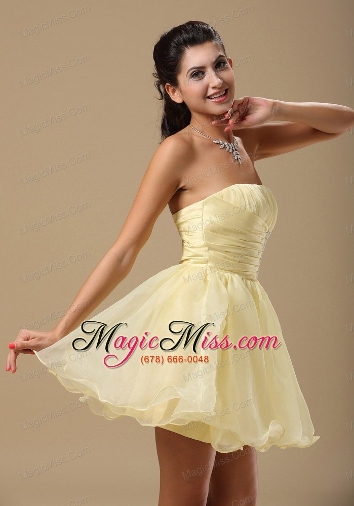 wholesale light yellow in annapolis maryland for prom dress with beading and ruch bodice