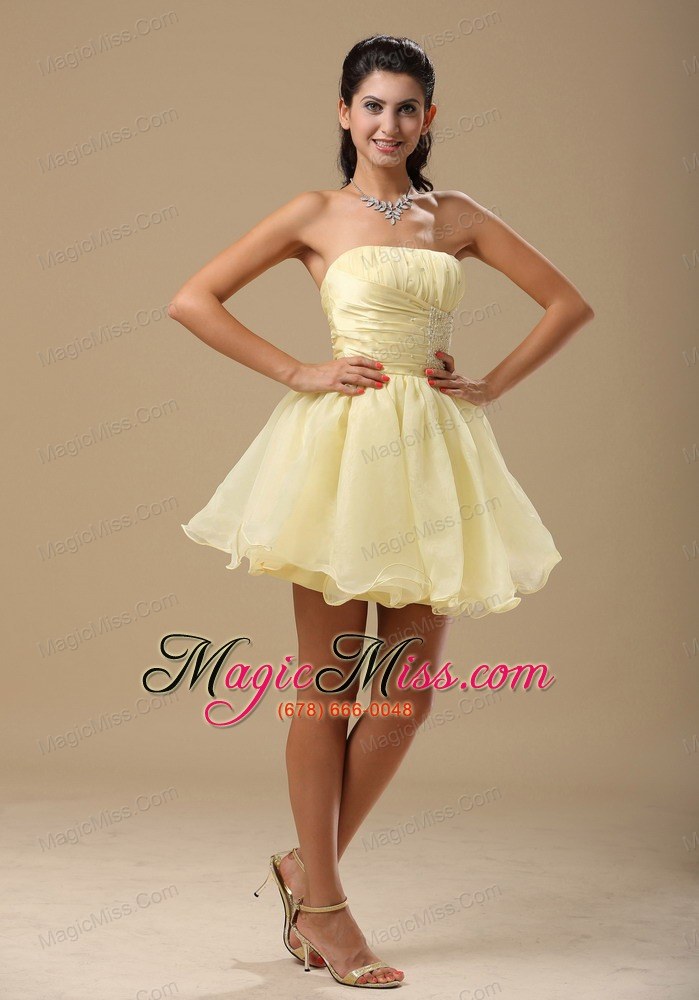 wholesale light yellow in annapolis maryland for prom dress with beading and ruch bodice