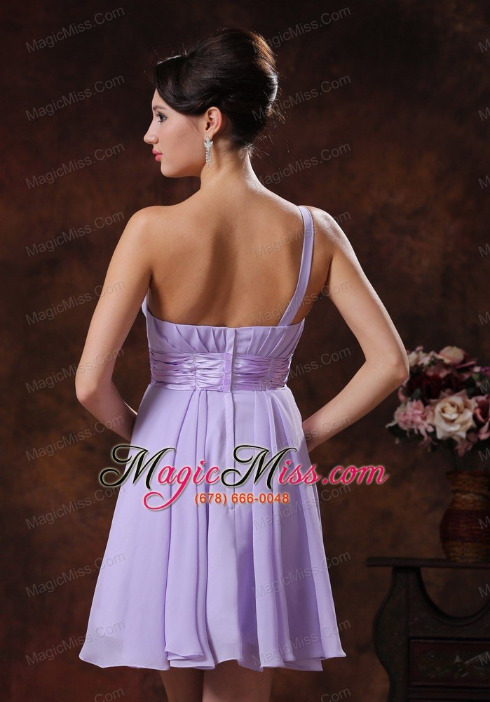 wholesale lilac one shoulder short prom dress in 2013 lake havasu city arizona