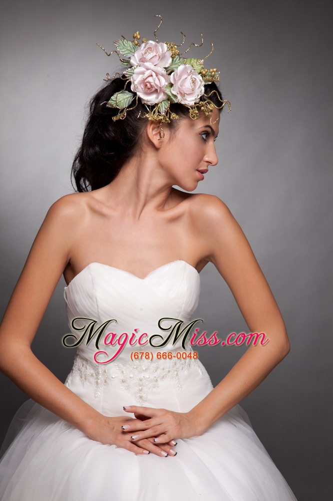 wholesale beautiful baby pink hand made flowers headpieces