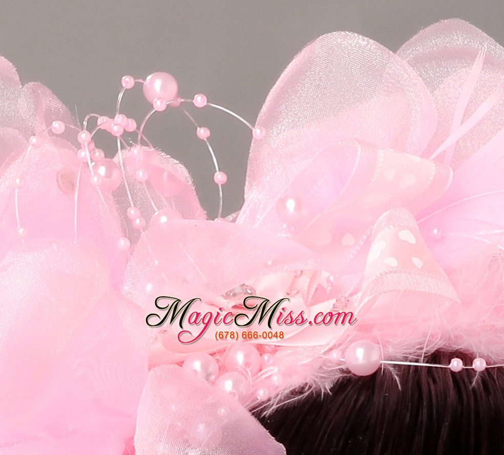 wholesale lovely organza beading hat hair ornament