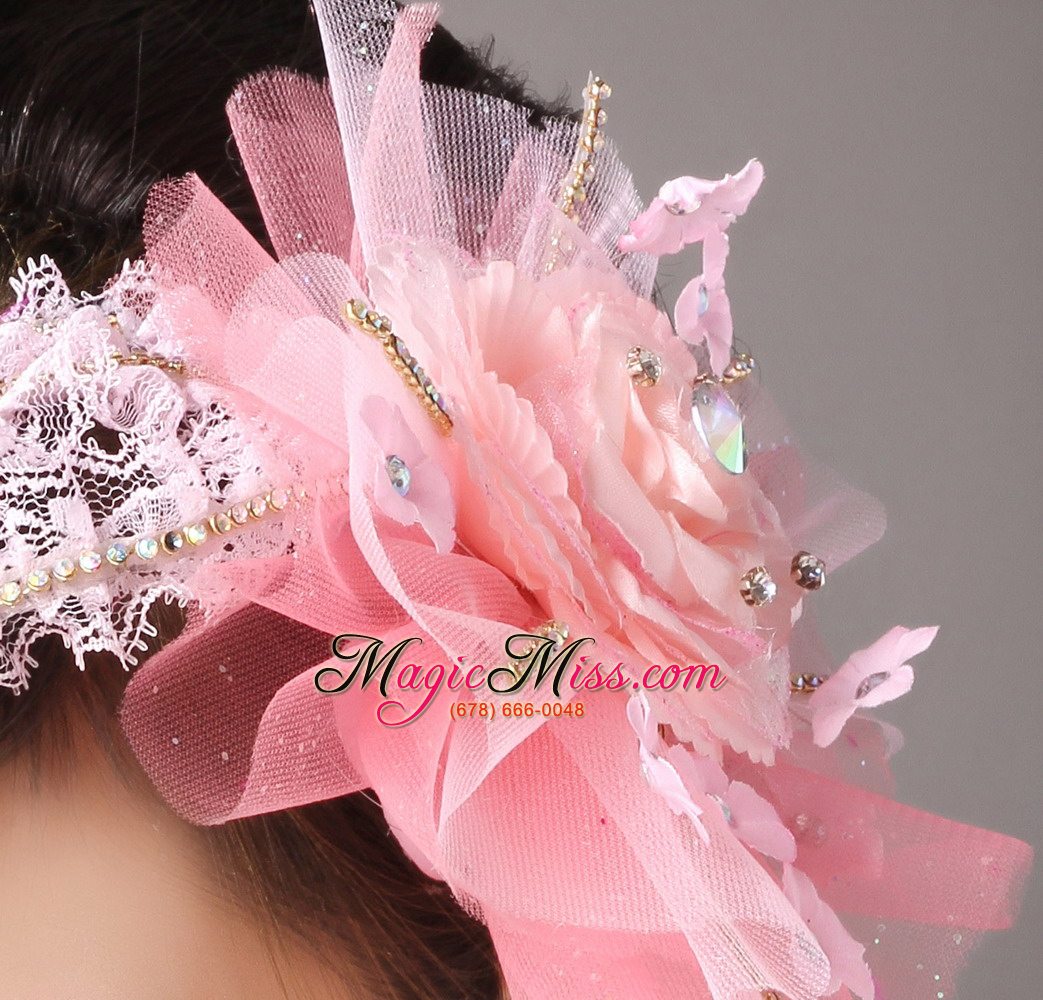 wholesale pretty tulle and taffeta beading hair combs
