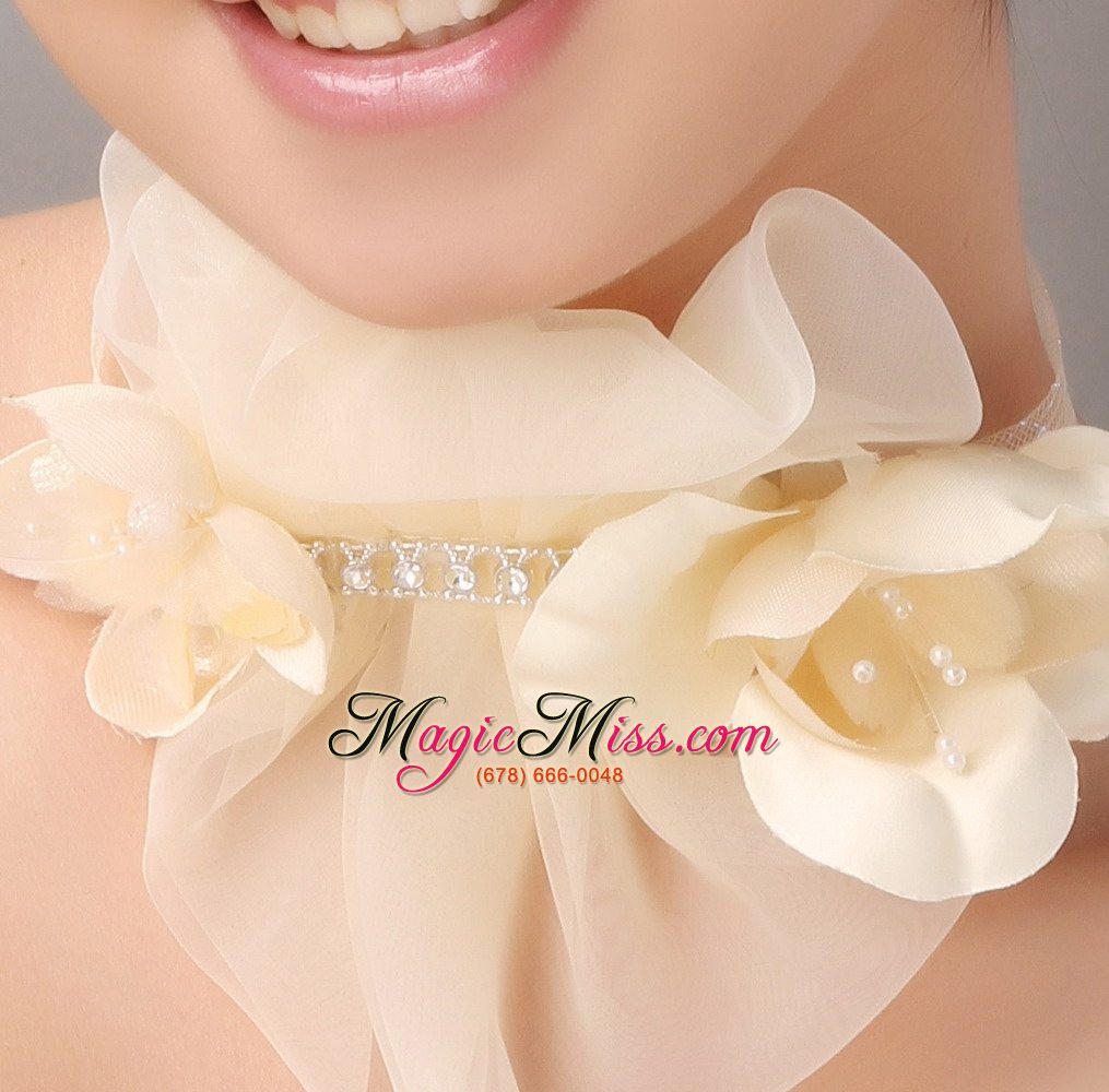 wholesale champagne organza special occasion and outdoor fascinators/ hairband