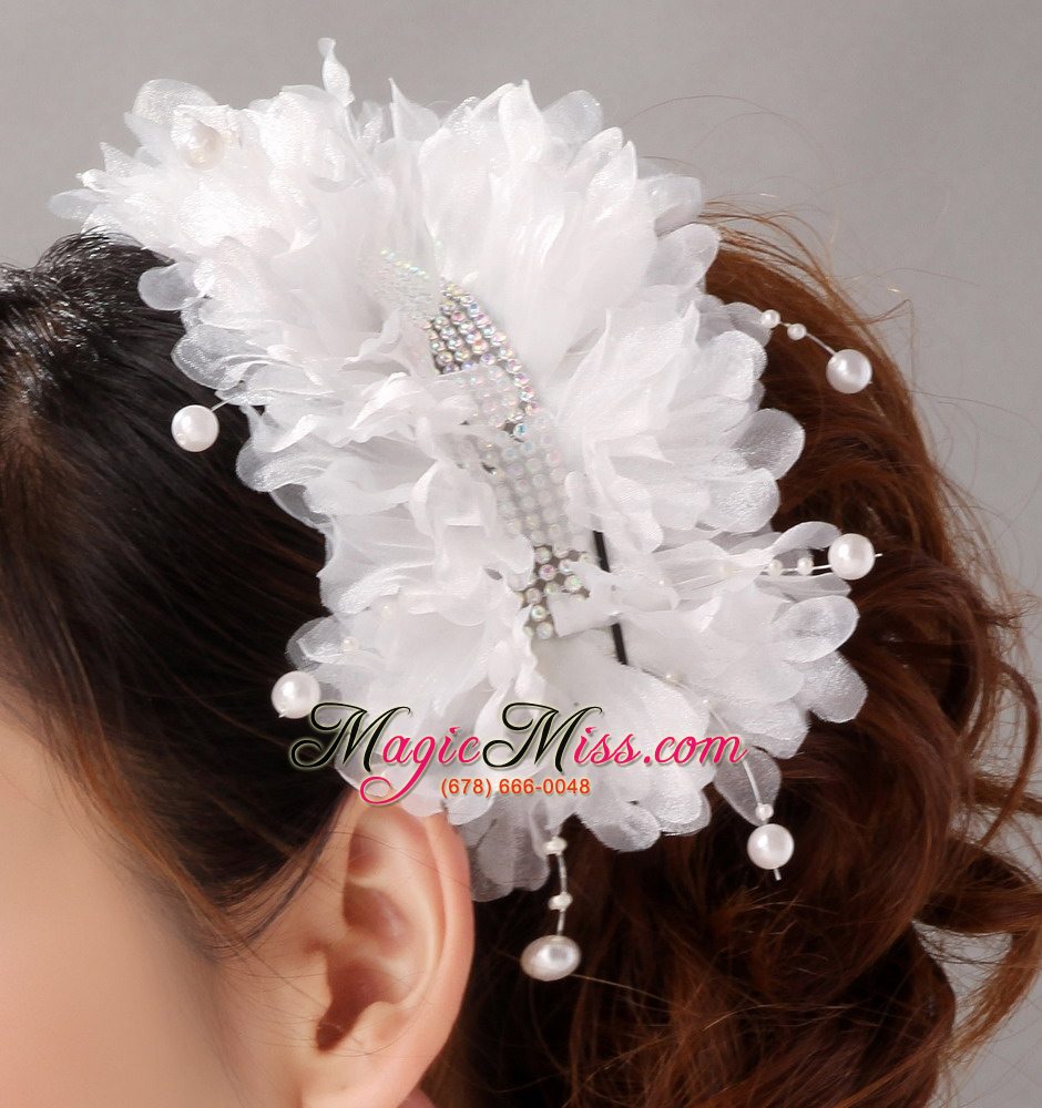 wholesale imitation pearls with crystals women ? s fascinators/ hairband and wrist corsage