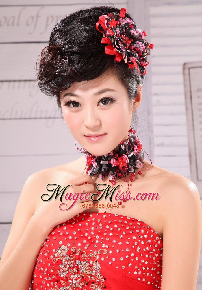 wholesale colorful fabric and little flowers for headpieces