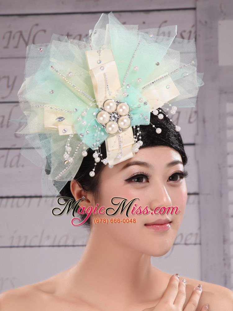 wholesale 2013 new arrival multi-color headices with imitation pearls decorate