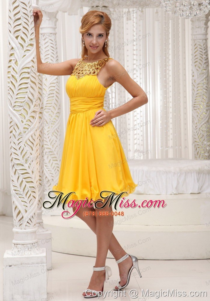 wholesale ruched bodice sequin and chiffon custom made 2013 prom / cocktail dress for formal evening