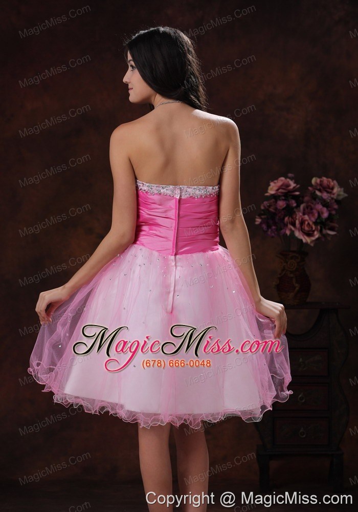 wholesale beadeded decorate multi-color organza sweetheart a-line prom dress in scottsdale arizona