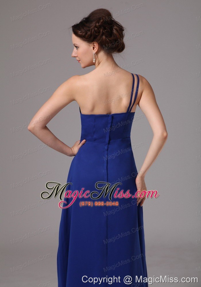wholesale royal blue one shoulder appliques prom / evening dress for prom party in lithonia georgia