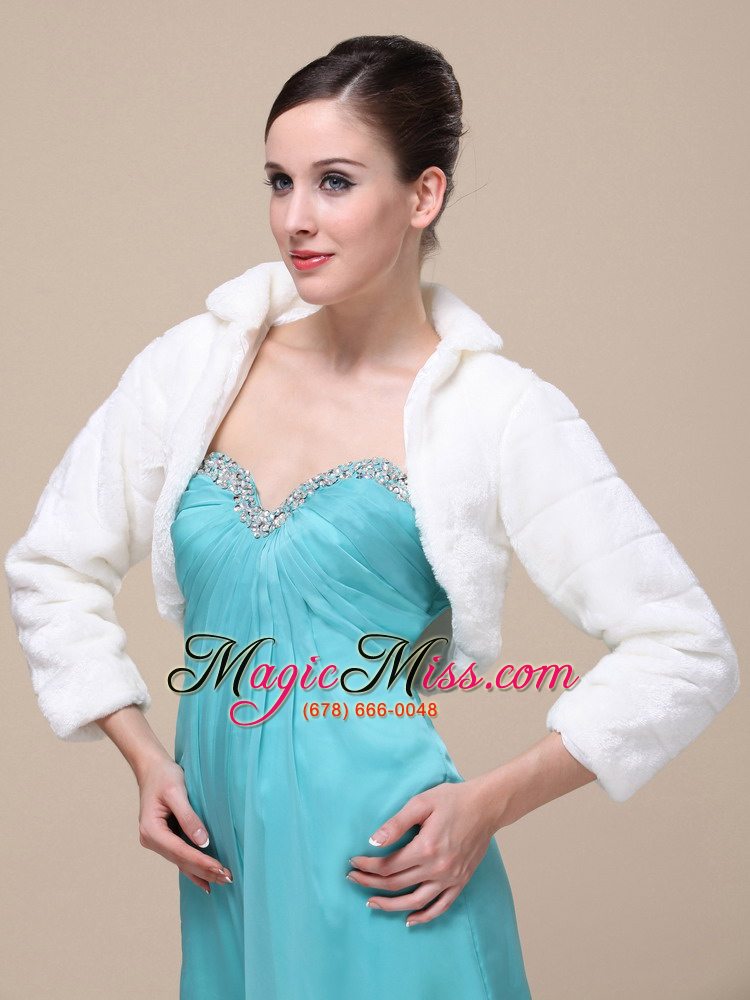 wholesale elegant special occasion wedding / bridal jacket with long-sleeves