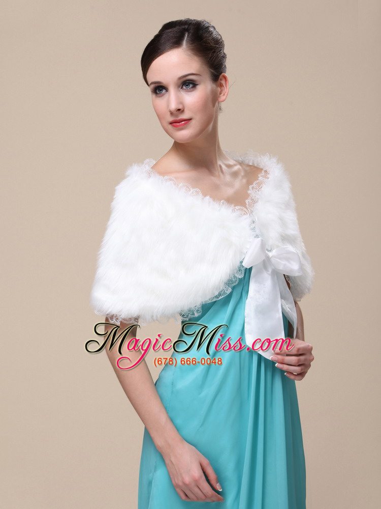 wholesale faux fur special occasion/ wedding shawl