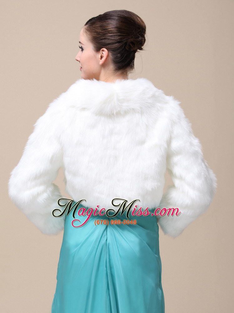 wholesale low price rabbit fur special jacket in ivory with high-neck