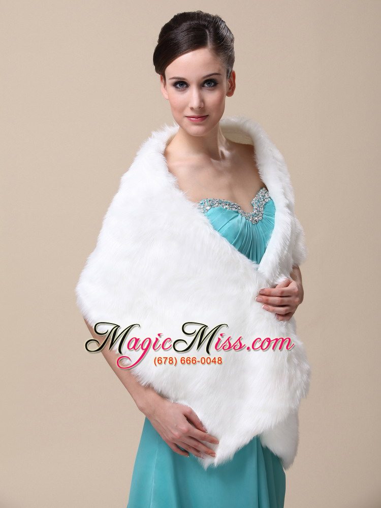 wholesale faux fur special occasion / wedding shawl on sale