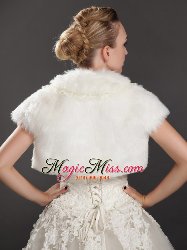 wholesale rabbit fur special occasion short sleeves jacket