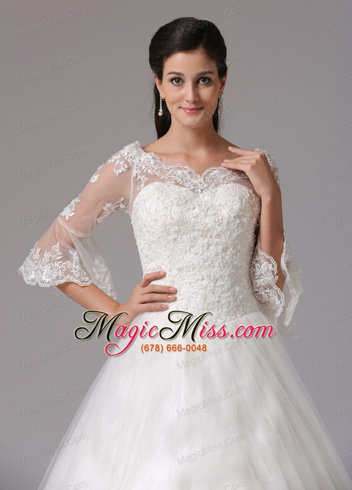 wholesale litchfield connecticut city a-line v-neck wedding dress with lace in 2013