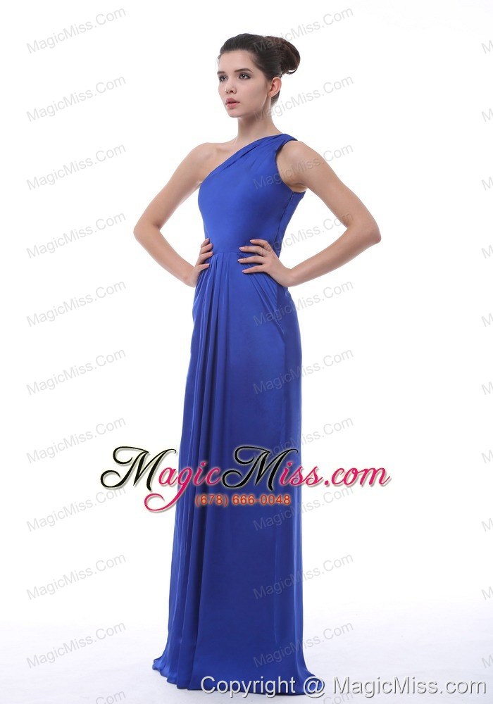 wholesale alexandria royal blue one shoulder taffeta floor-length prom / evening dress for 2013