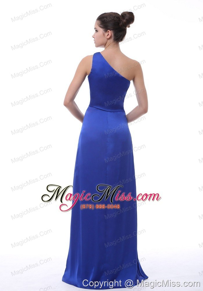 wholesale alexandria royal blue one shoulder taffeta floor-length prom / evening dress for 2013