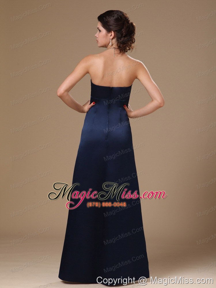 wholesale navy blue satin column v-neck stylish formal evening prom gowns for custom made in anniston alabama