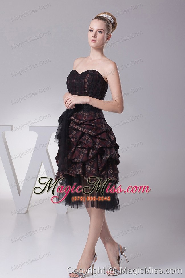 wholesale sweetheart and sash for prom dress with knee-length