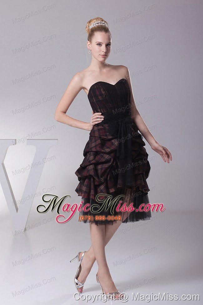 wholesale sweetheart and sash for prom dress with knee-length