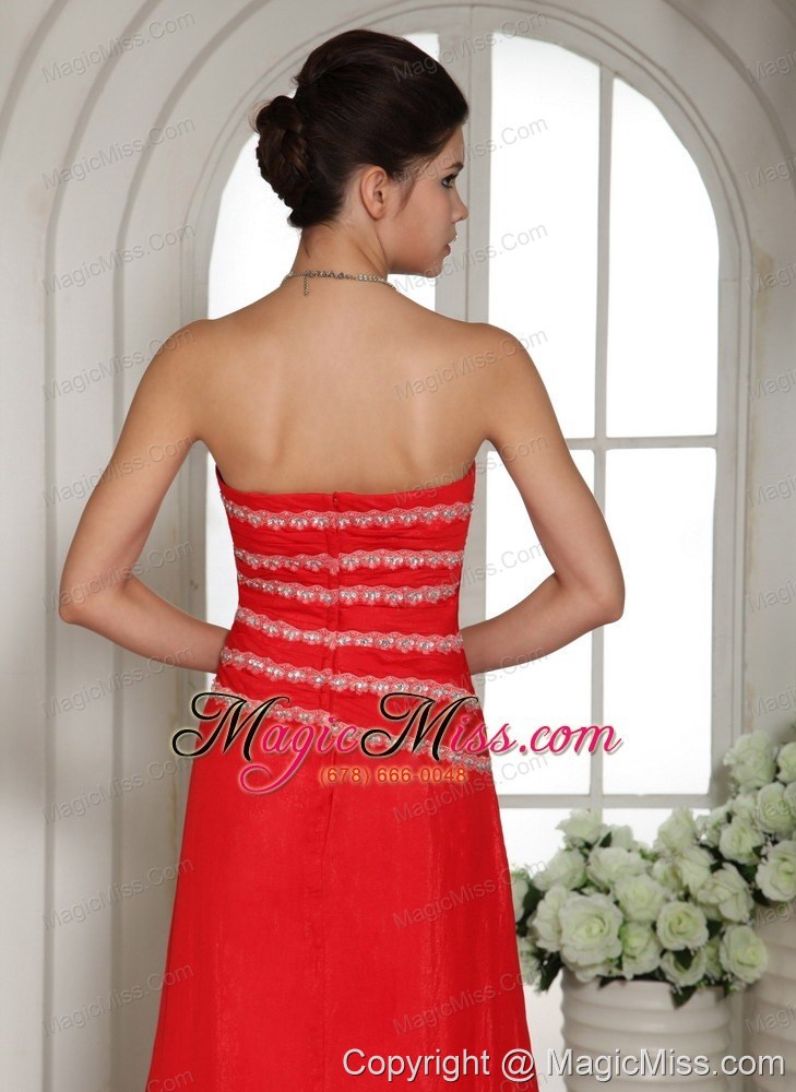 wholesale wholesale red sweetheart luxurious 2013 prom dress with brush train in vermont