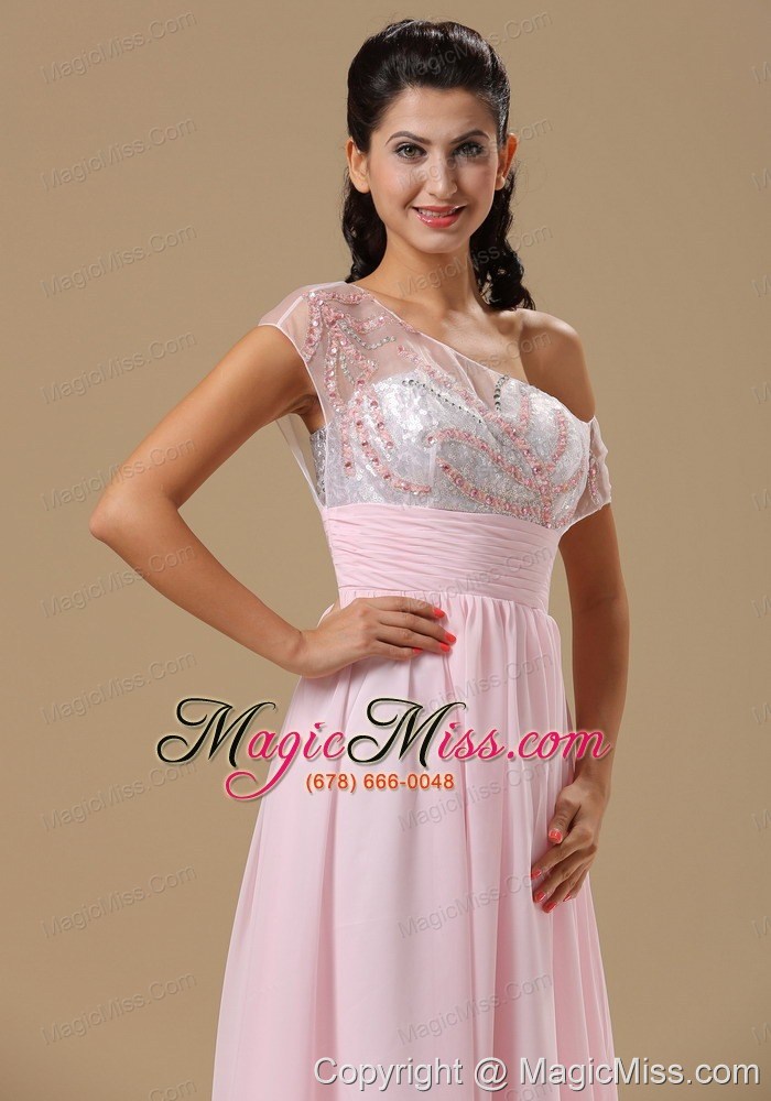 wholesale saint louis sweetheart neckline baby pink chiffon floor-length 2013 prom / evening dress