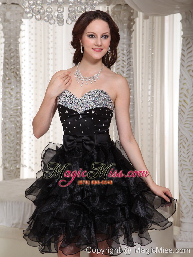 wholesale sweetheart black beaded bodice sexy prom dress party wear