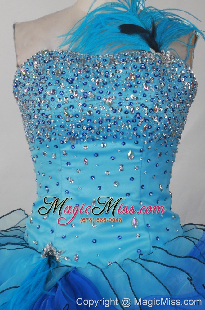 wholesale 2013 perfect for custom made little girl pageant dresses with beading and feather