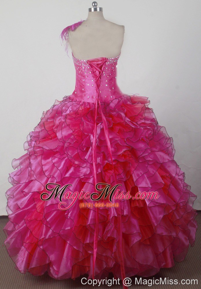 wholesale exquisite beading and ruffles ball gown little girl pageant dress strapless floor-length