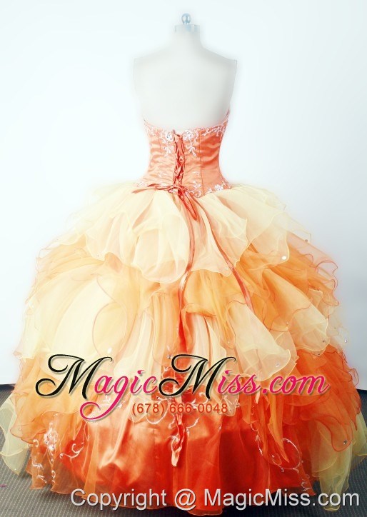 wholesale classical embroidery with beading ball gown strapless floor-length little girl pageant dress