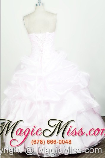 wholesale 2013 lovely strapless little girl pageant dresses with beading and organza