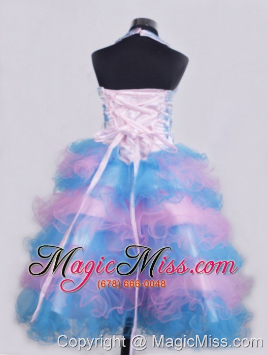 wholesale beading and appliques for little girl pageant dresses with ruffled layers