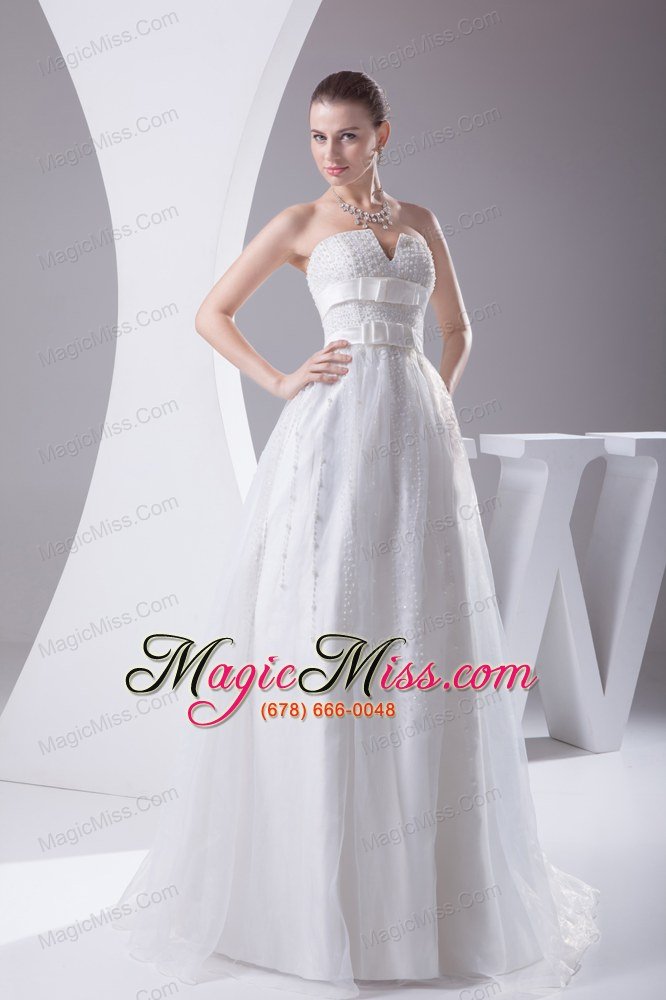 wholesale beading and belt column strapless long wedding dress