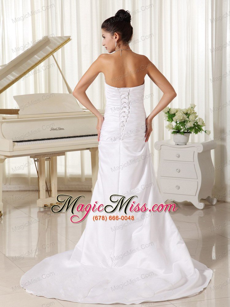 wholesale appliques strapless custom made column strapless ivory skirt for wedding dress