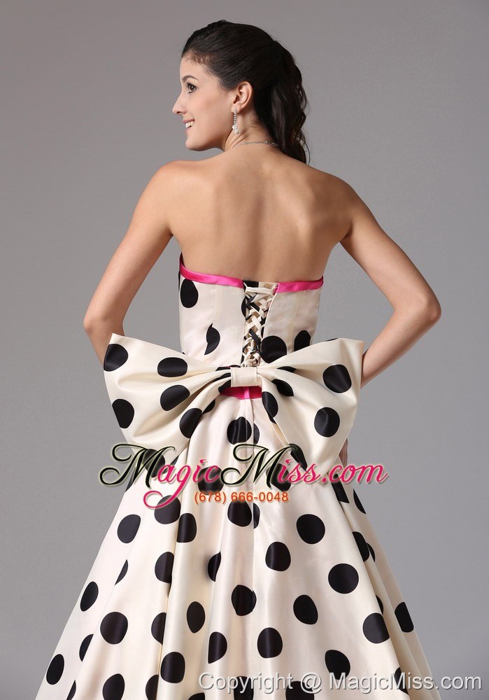 wholesale stylish a-line multi-color 2013 prom graduation dress with bows strapless in fairfield connecticut