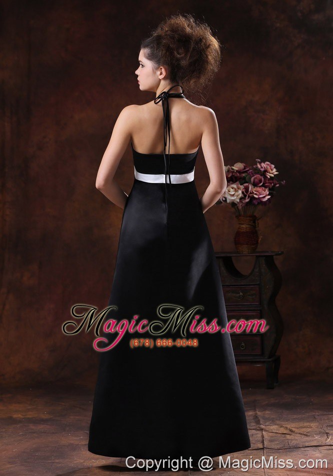 wholesale halter column taffeta floor-length black 2013 prom dress