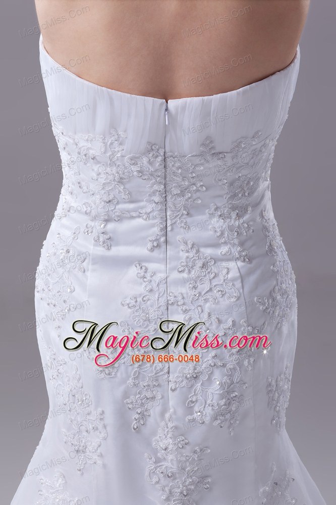 wholesale 2013 lace appliques mermaid / trumpet sweetheart wedding dress