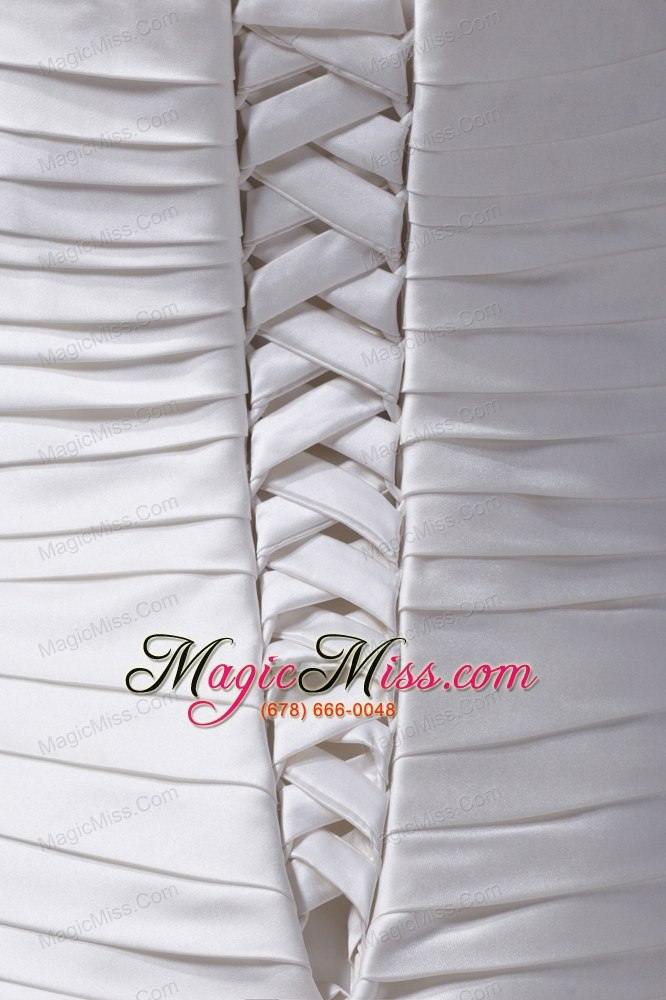 wholesale mermaid strapless ruffled layers satin wedding dress