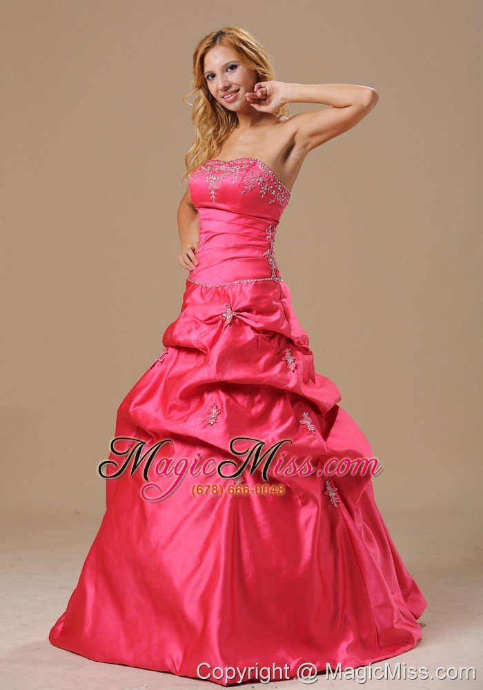 wholesale coral red in lansing michigan city for 2013 dama dresses for quinceanera with appliques decorate bust