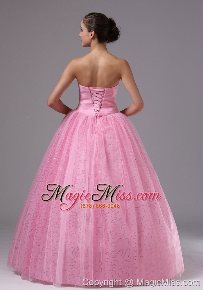wholesale rose pink military ball gowns with sweetheart and beaded decorate bodice in bonita california