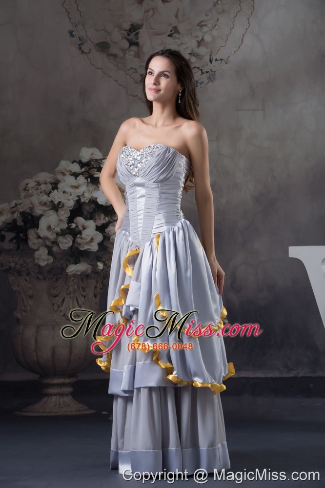 wholesale custom made sweetheart beading empire long prom dress