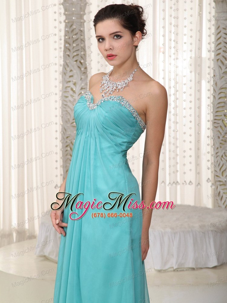 wholesale fashionable empire sweetheart floor-length chiffon beading prom dress