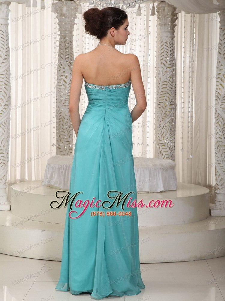 wholesale fashionable empire sweetheart floor-length chiffon beading prom dress