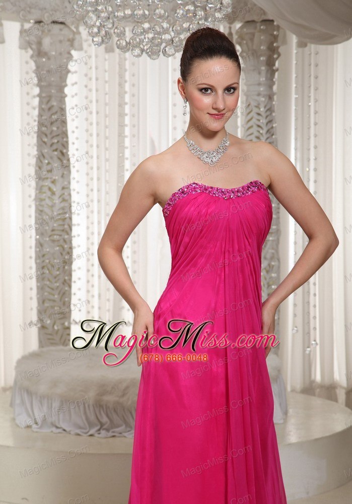 wholesale 2013 vintage homecoming dress with strapless hot pink beading