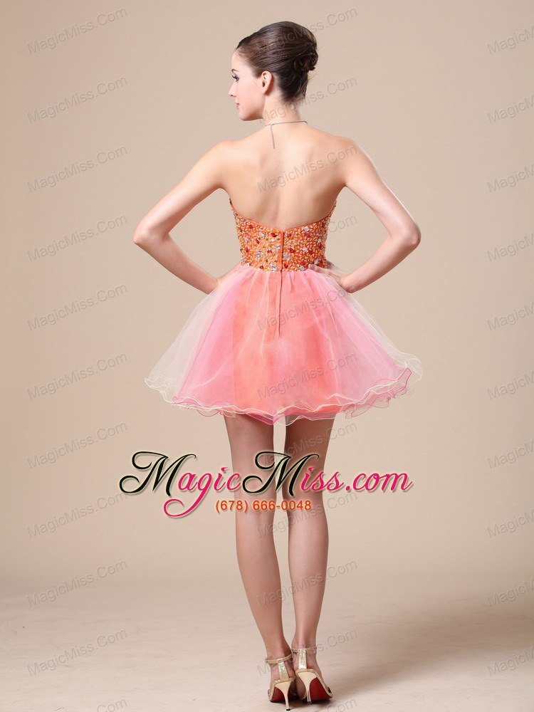 wholesale sweetheart for custom made prom dress with beaded bodice organza