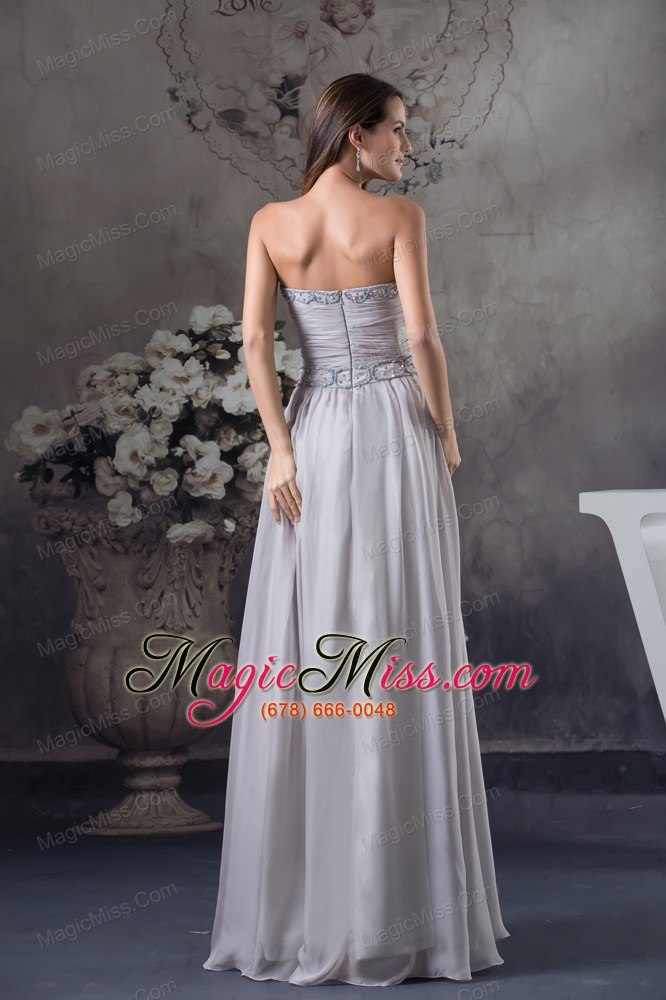 wholesale discount beading column sweetheart long gray 2013 prom dress