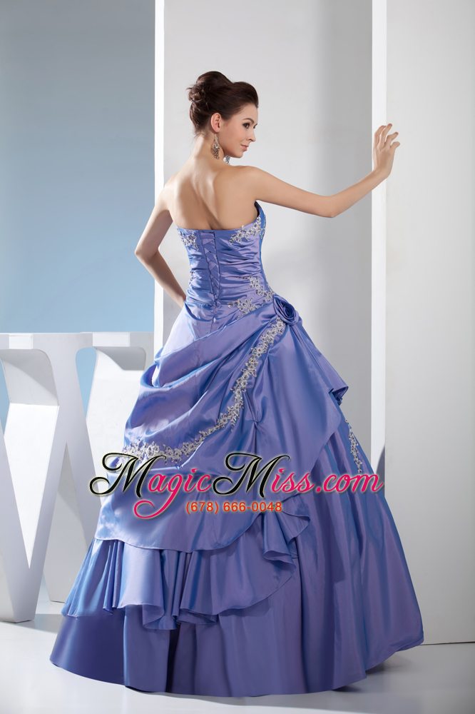 wholesale appliques ruching ball gown floor-length strapless quinceanera dress