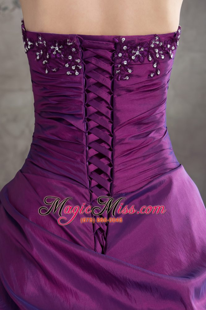 wholesale purple quanceanera dress with appliques ball gown