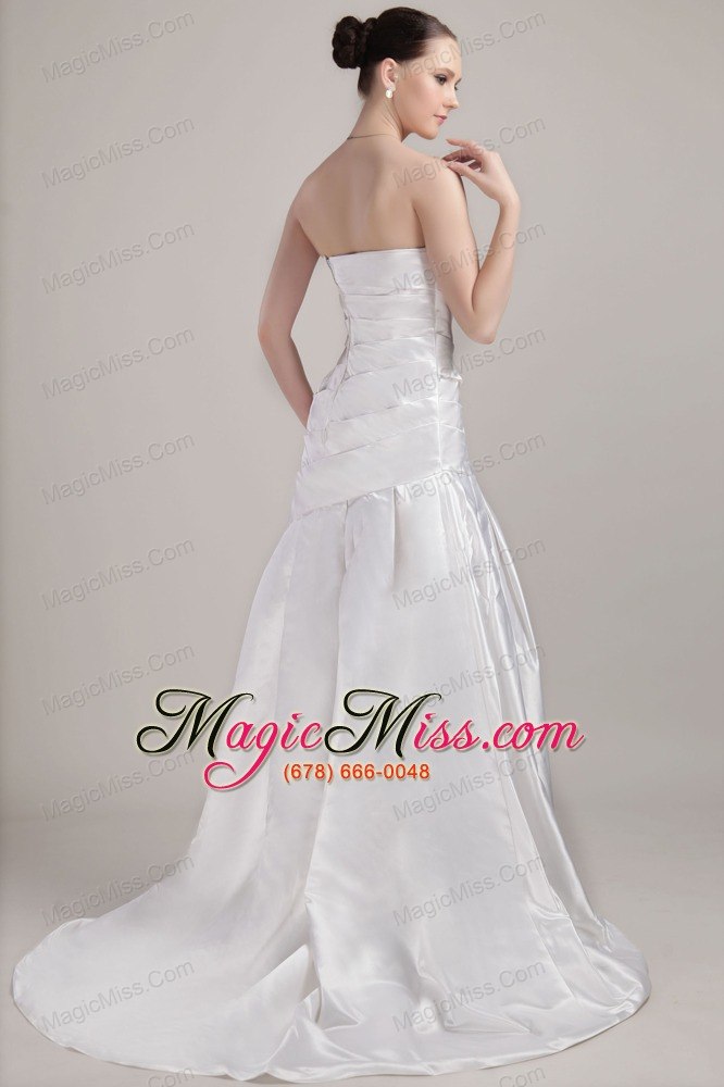 wholesale romantic a-line / princess sweetheart brush taffeta wedding dress